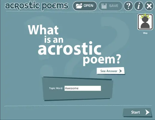 Acrostic Poems android App screenshot 4